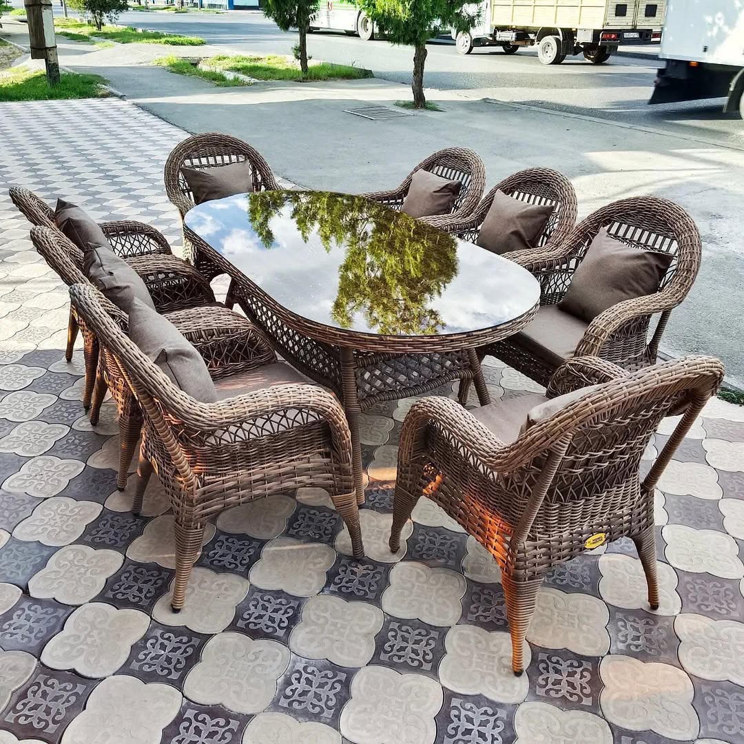 Комплект мебели из искусственного ротанга – Изабелла + кресло кокон в подарок